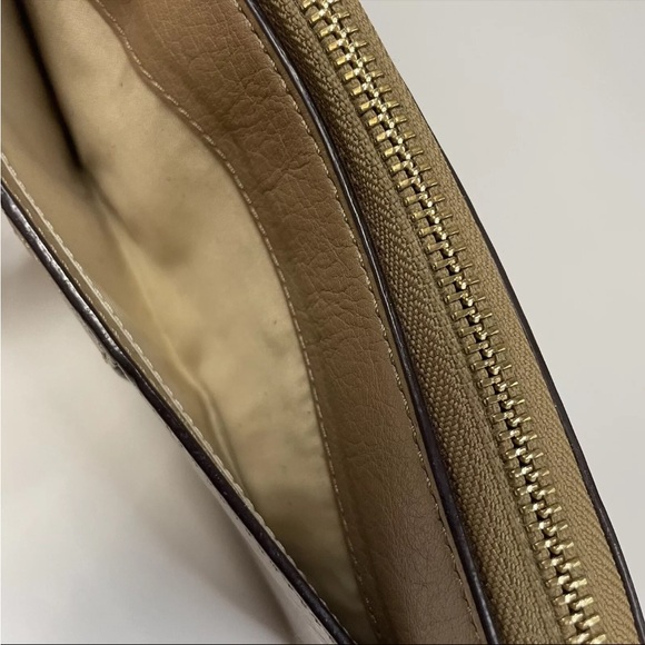 Coach Womens Wallet Zip Around Accordion Solid Beige Leather #0943 - Picture 11 of 15